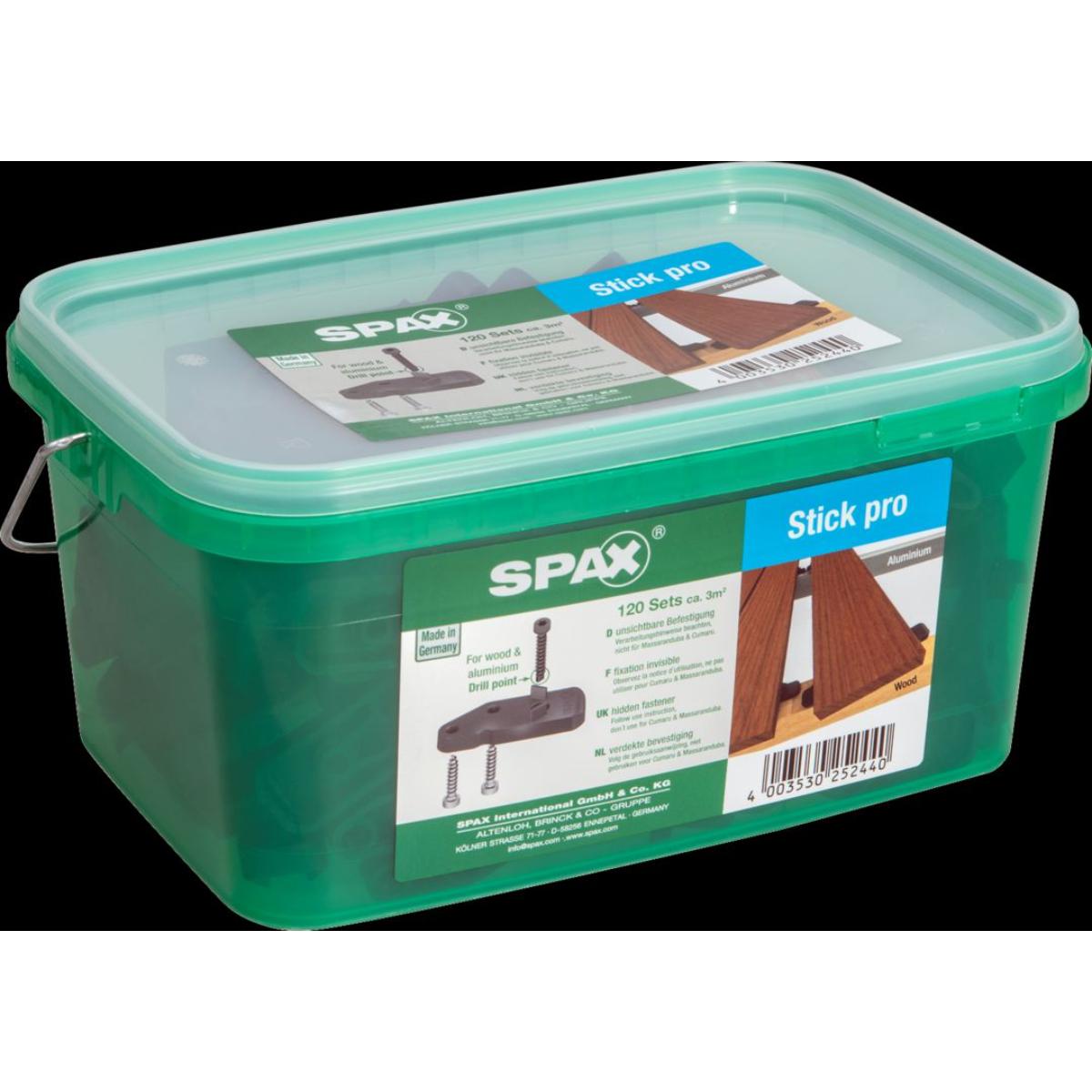 SPAX TERRASSE STICK PRO FUER CA. 3 QM 120 STICKS INKL. SCHRAUBEN HKB L