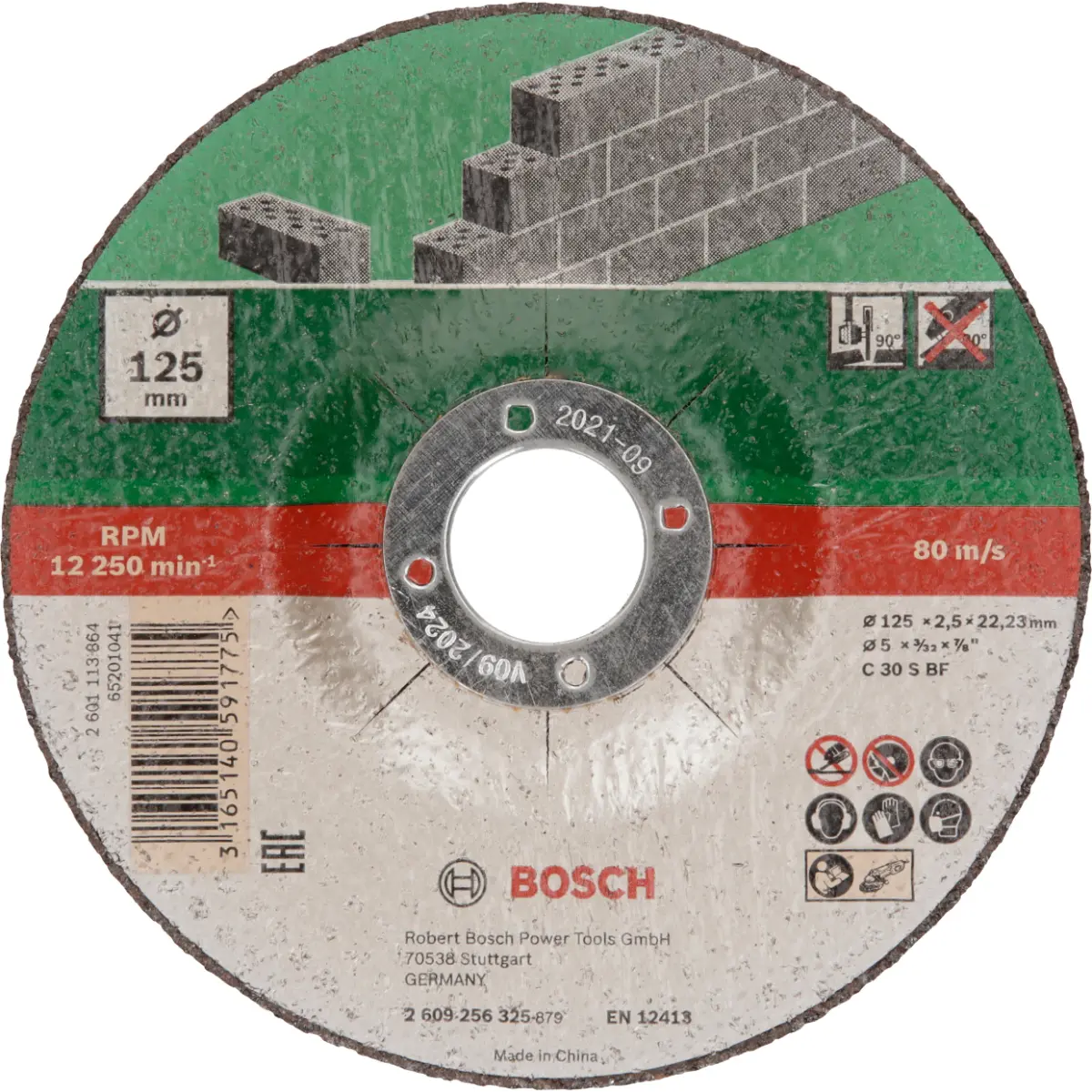 Bosch Trennscheiben-Set gekröpft für Stein D= 125 mm, 5-tlg.