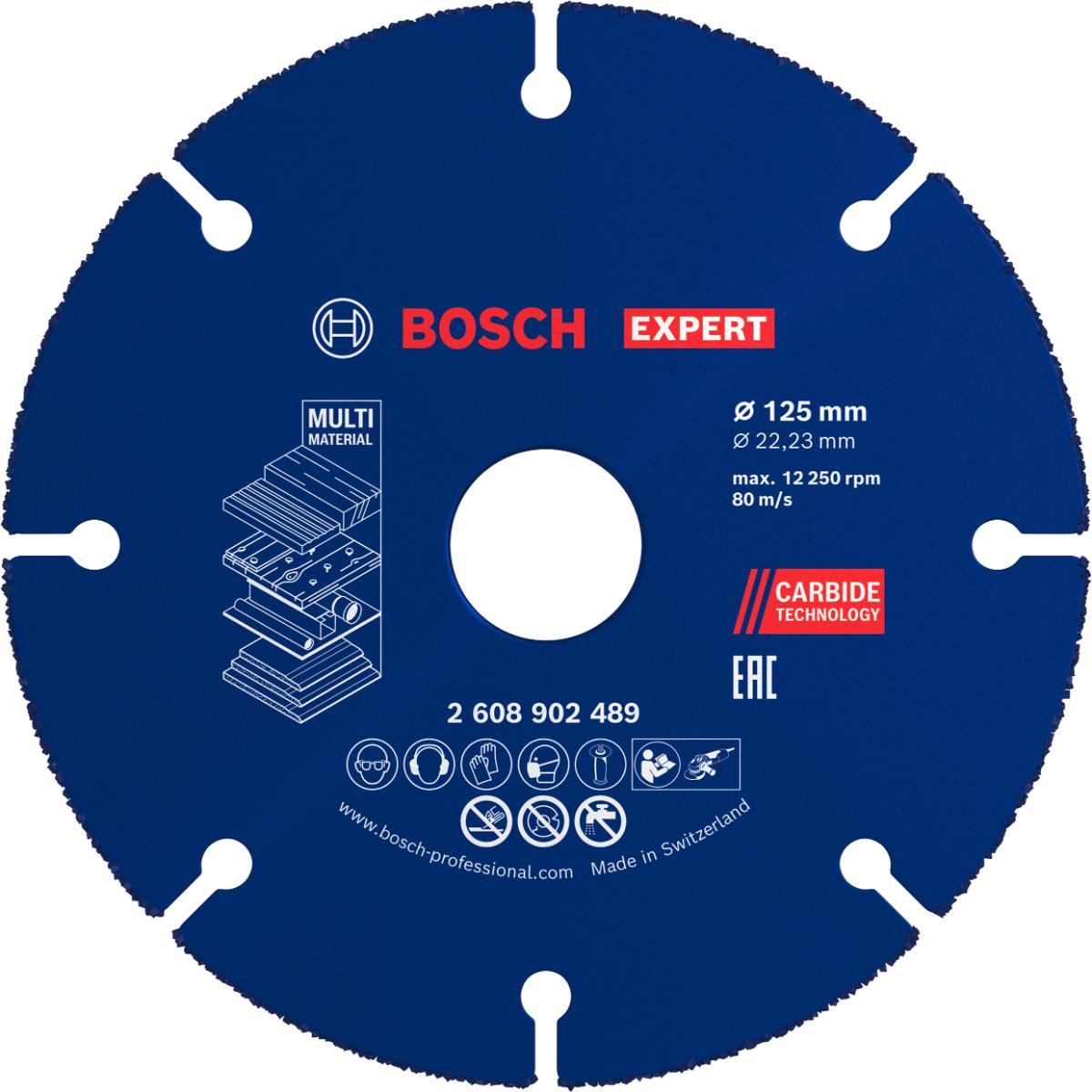 Bosch EXPERT Carbide Multi Wheel Trennscheibe, 125 mm, 22,23 mm