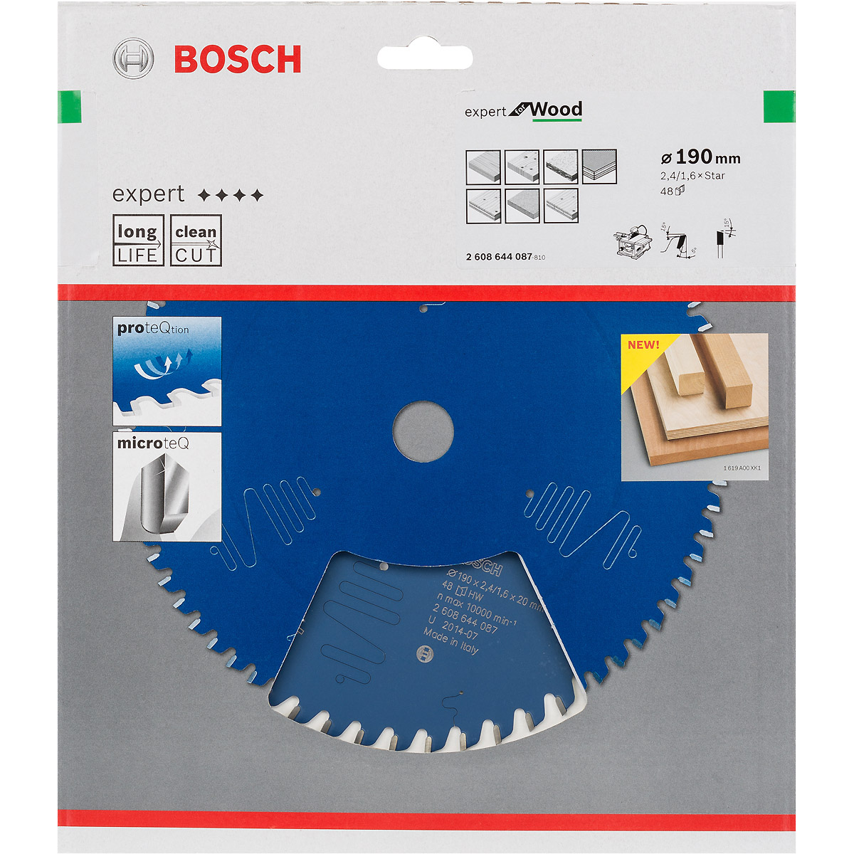 Bosch Kreissägeblatt Expert for Wood ø 190 mm, Stern-Bohrung