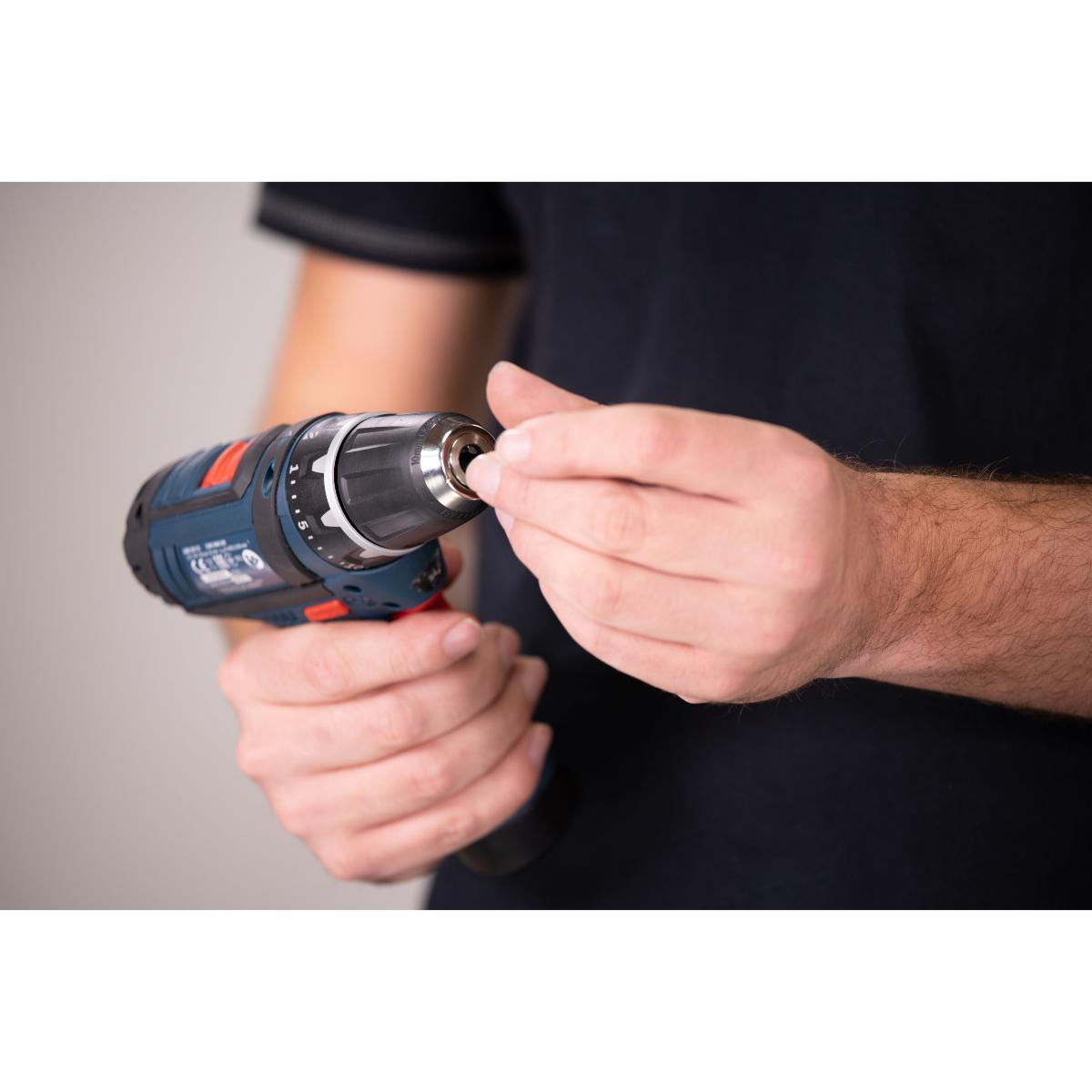 Wiha Steckschlüsseleinsatz Set Gripper mit Ratsche 3/8 zoll und Adapter für Akkuschrauber 3-teilges Set