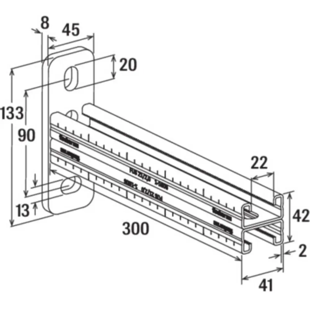 Fischer Auslegerkonsole FCA 21D - 300