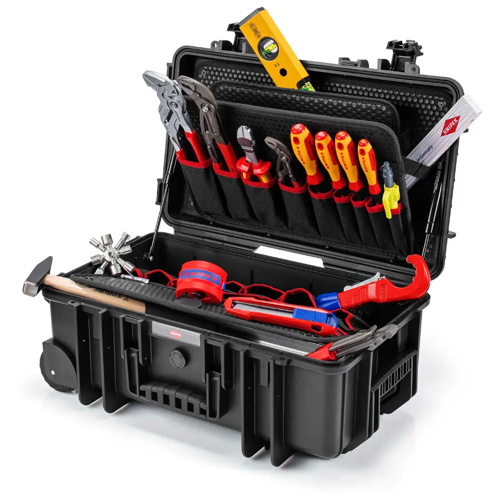 KNIPEX Werkzeugkoffer Robust26 Move Sanitär 17-teilig