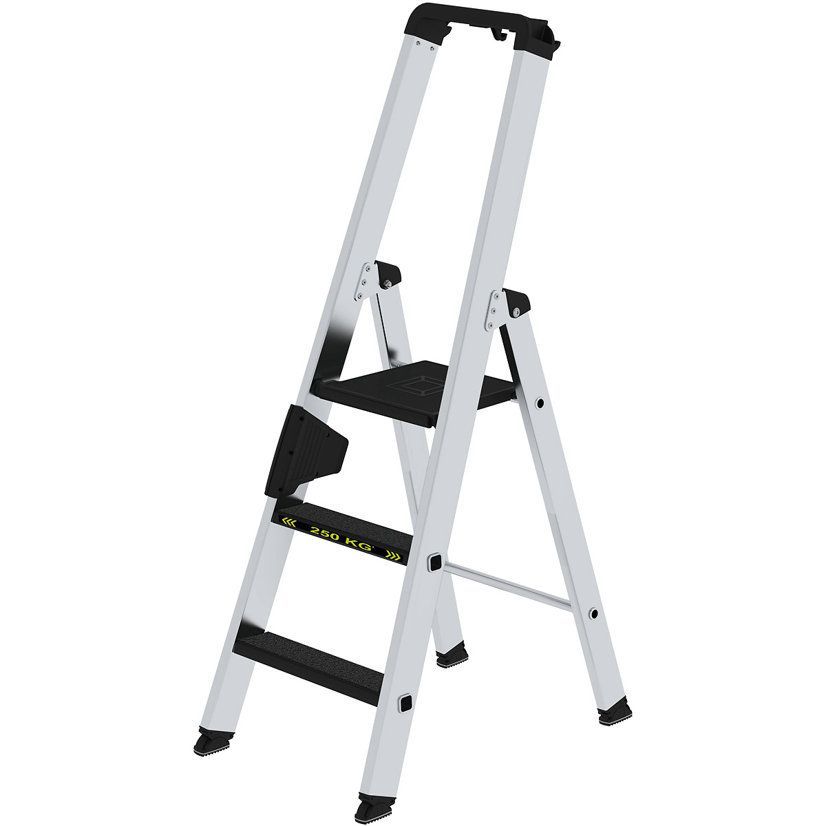 Munk Stufen-Stehleiter 250 kg einseitig begehbar mit clip-step R13
