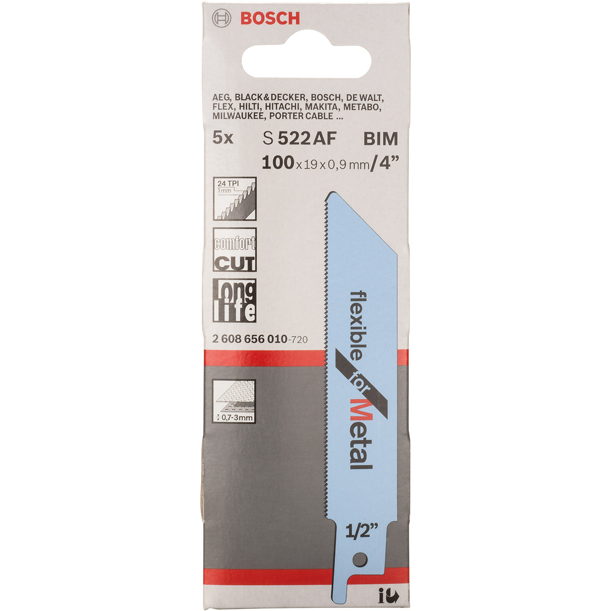 Bosch Säbelsägeblatt S 522 AF. Für Säbelsägen