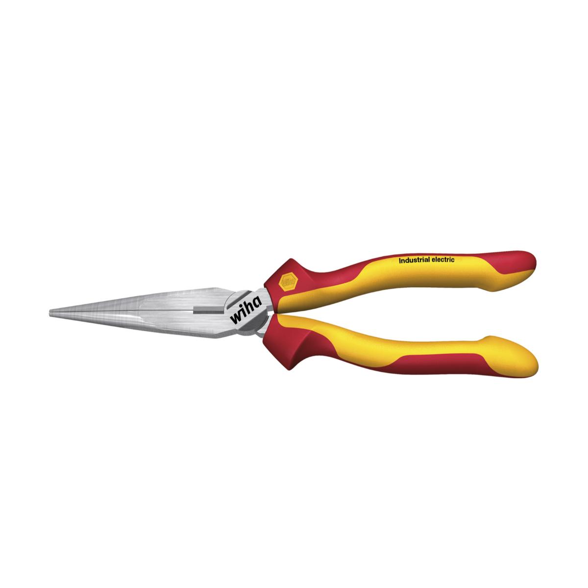 Wiha Flachrundzange Industrial electric mit Schneide gerade Form