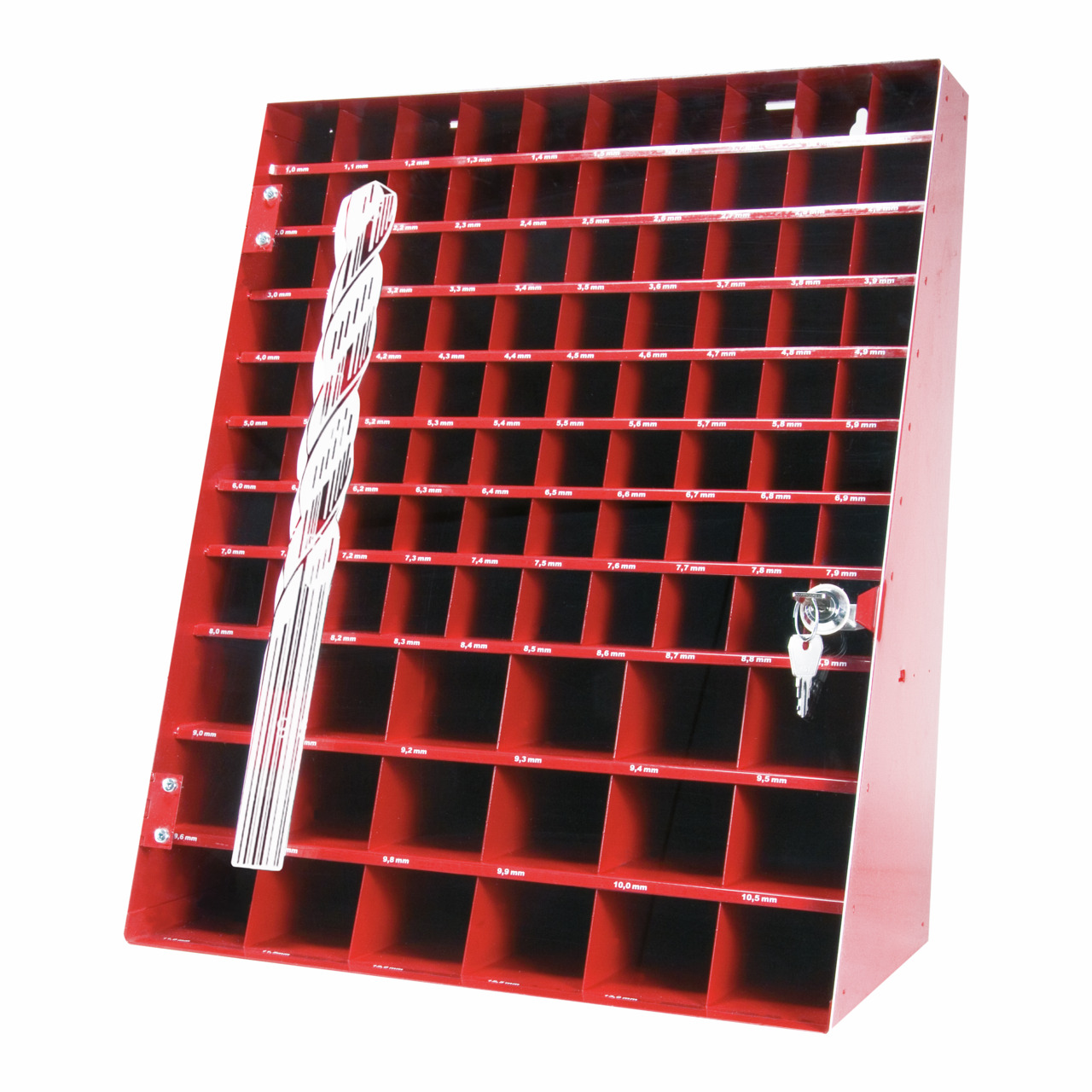 RUKO Bohrerschrank leer für 97 Spiralbohrer