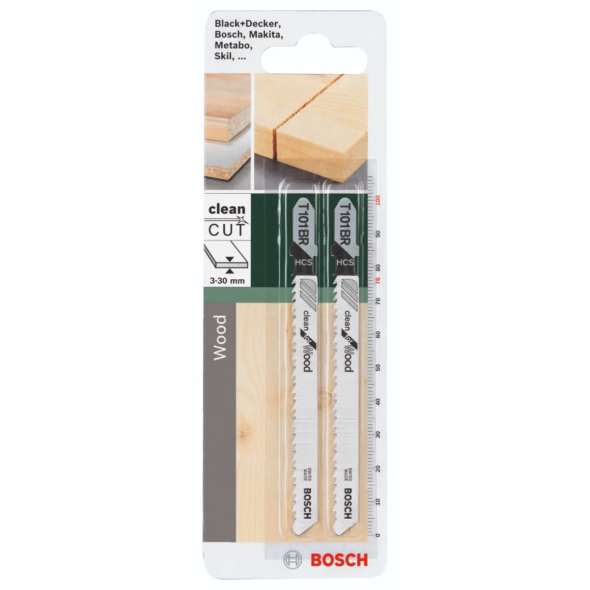 Bosch Stichsägeblatt HCS, T 101 BR Clean for Wood