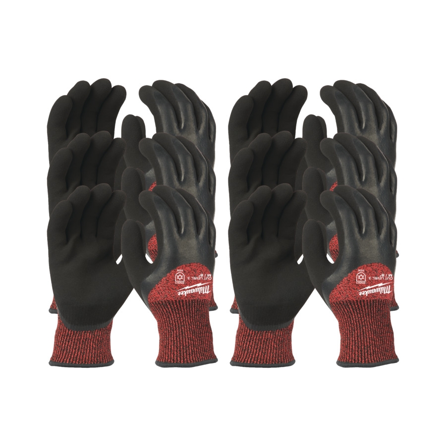 Milwaukee - Kälte-Schnittschutzhandschuhe Klasse 3 M/8 , 12 Stück
