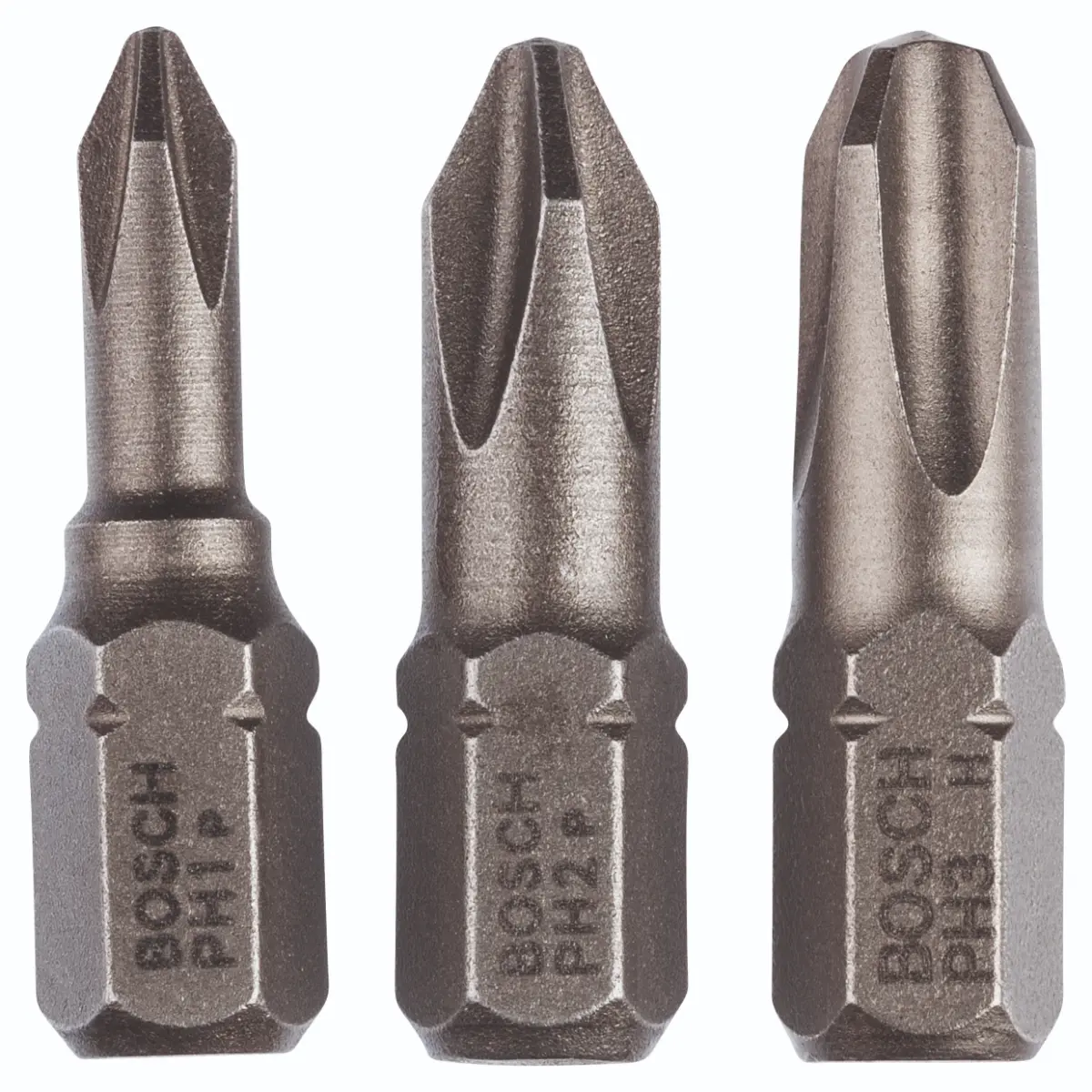Bosch Schrauberbit-Set für Pozidriv-Kreuzschlitzschrauben (PZ), 3-tlg.