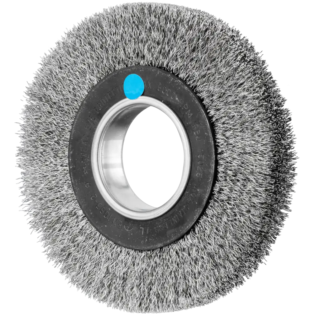 PFERD TOOLS POS Rundbürste breit ungezopft RBU Edelstahl-Draht Schleifbock