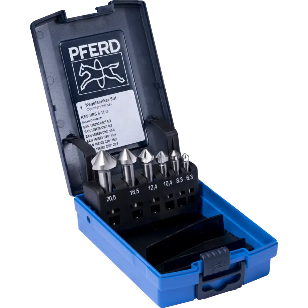 PFERD TOOLS HSS-Kegelsenker-Set 6-tlg. DIN 335 C 90°