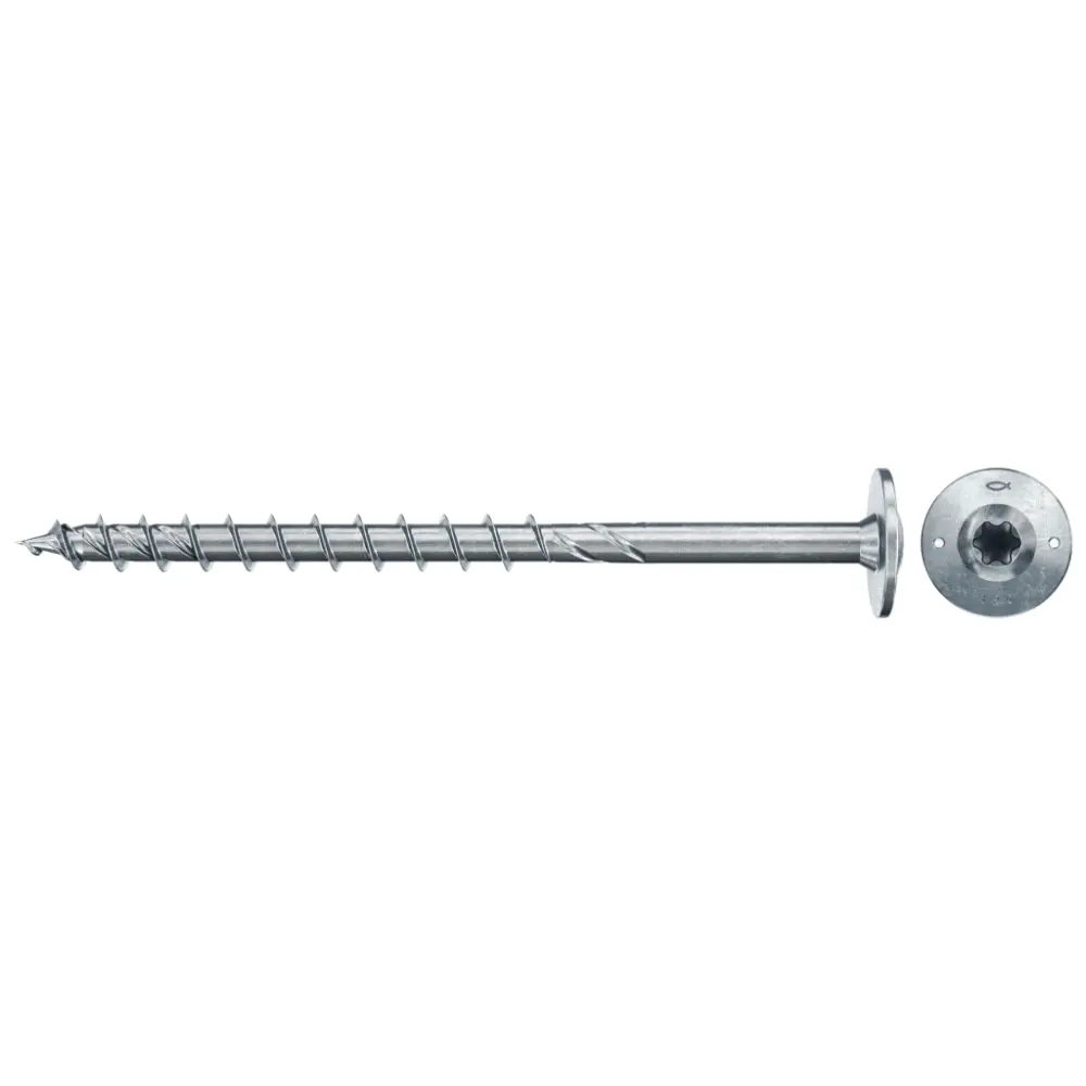Fischer Holzbauschraube 8,0x80 FPF II WTP BC, Tellerkopf, Innenstern TX, Teilgewinde, blauverzinkt