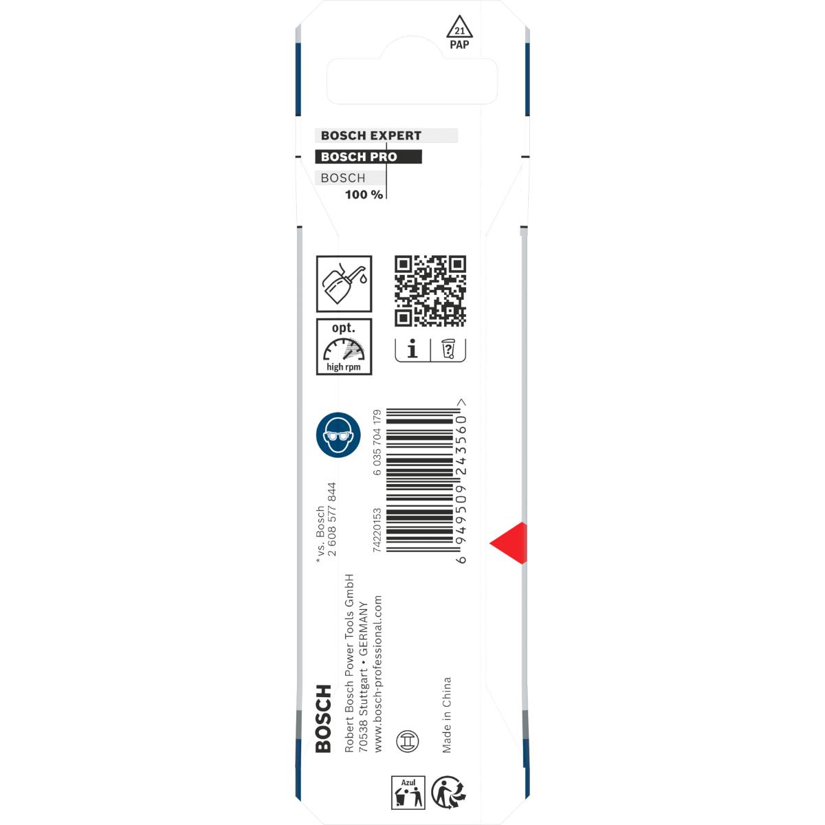 Bosch PRO Metal HSS-G Spiralbohrer, 4,8 x 52 x 86 mm