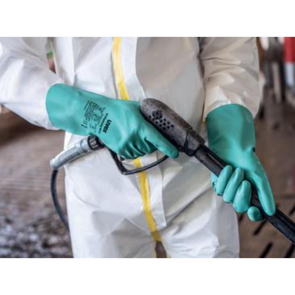 uvex Chemikalienschutzhandschuh profastrong NF33, 12 Paar