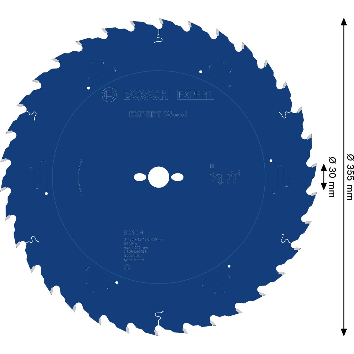 Bosch Kreissägeblatt Expert for Wood ø 450 mm
