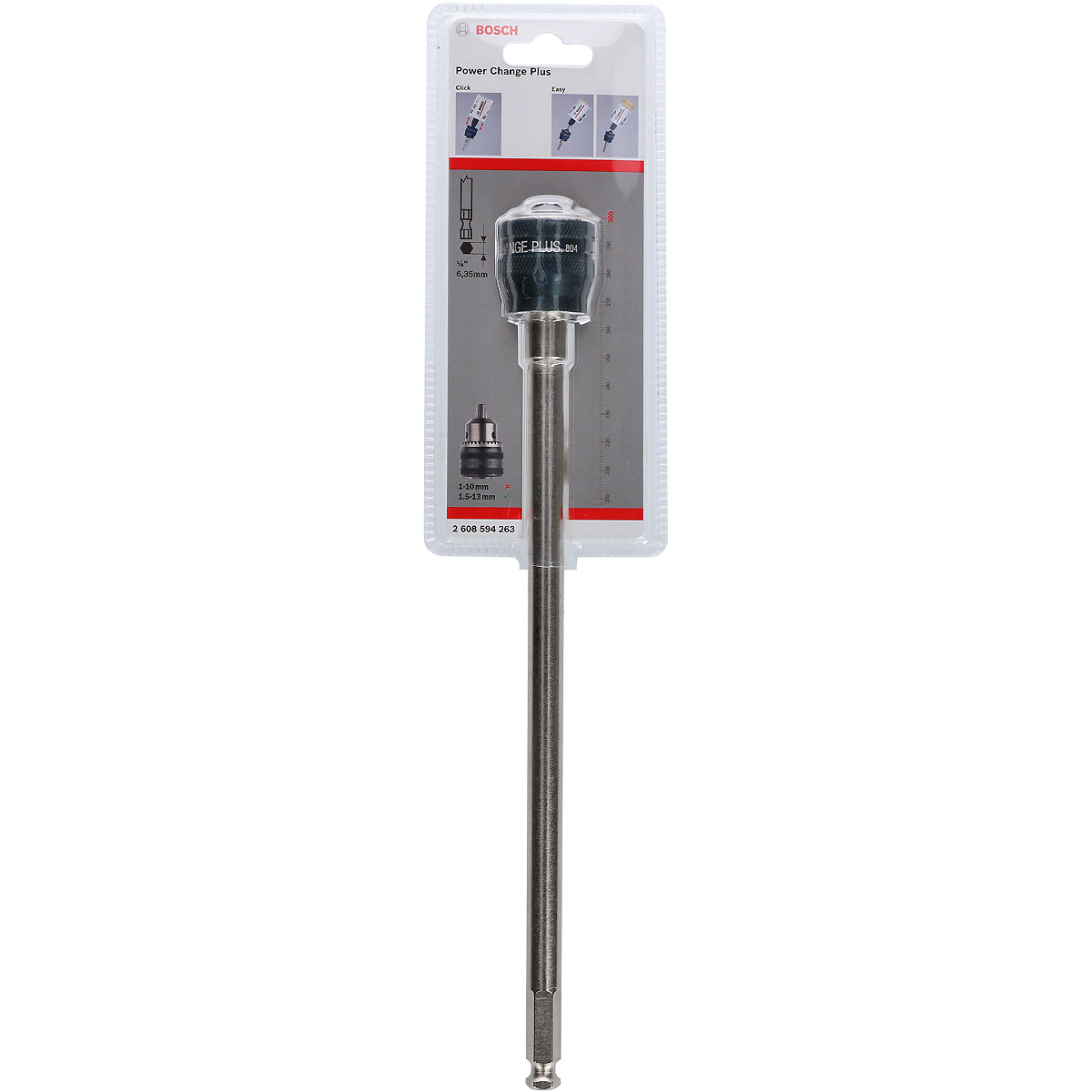 Bosch Verlängerungsstange 300 mm/ 12 Zoll und PC Plus-Dorn 7/16 Zoll, 11 mm