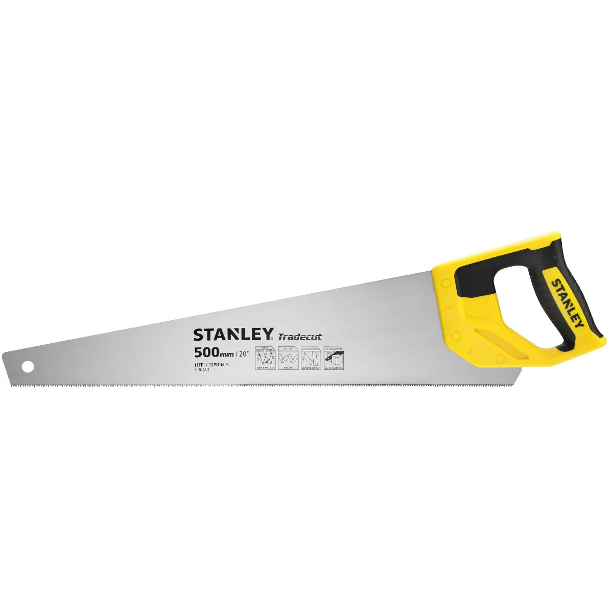 STANLEY Tradecut Holzsäge 20 Zoll / 500 mm 11 TPI