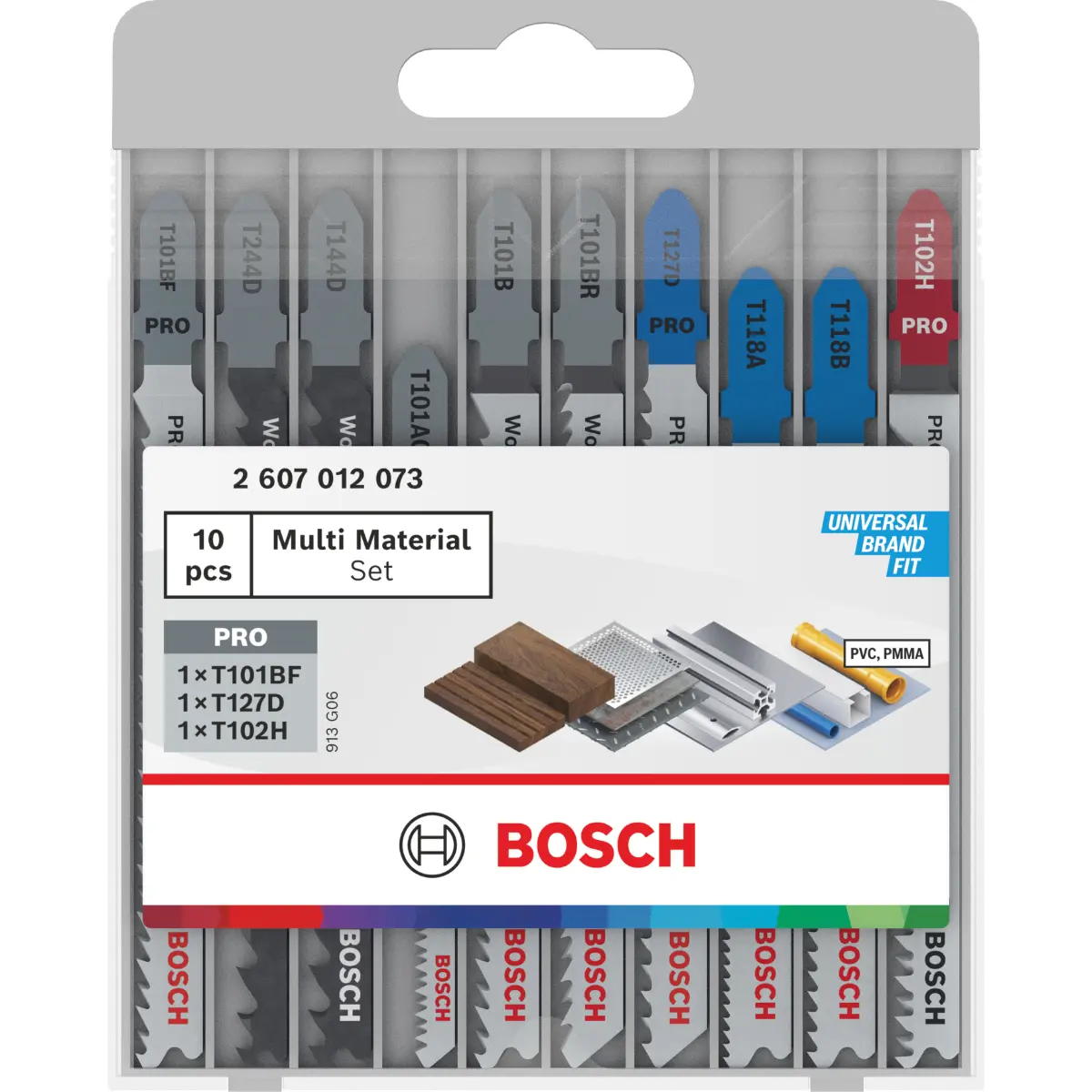 Bosch Stichsägeblatt Set Multi Material, 10-tlg.