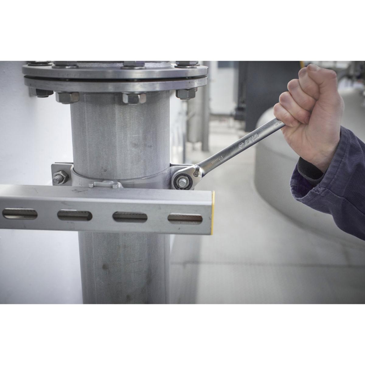 Wiha Ringratschen-Gabelschlüssel Set 12-teilges Set umschaltbar in Halter