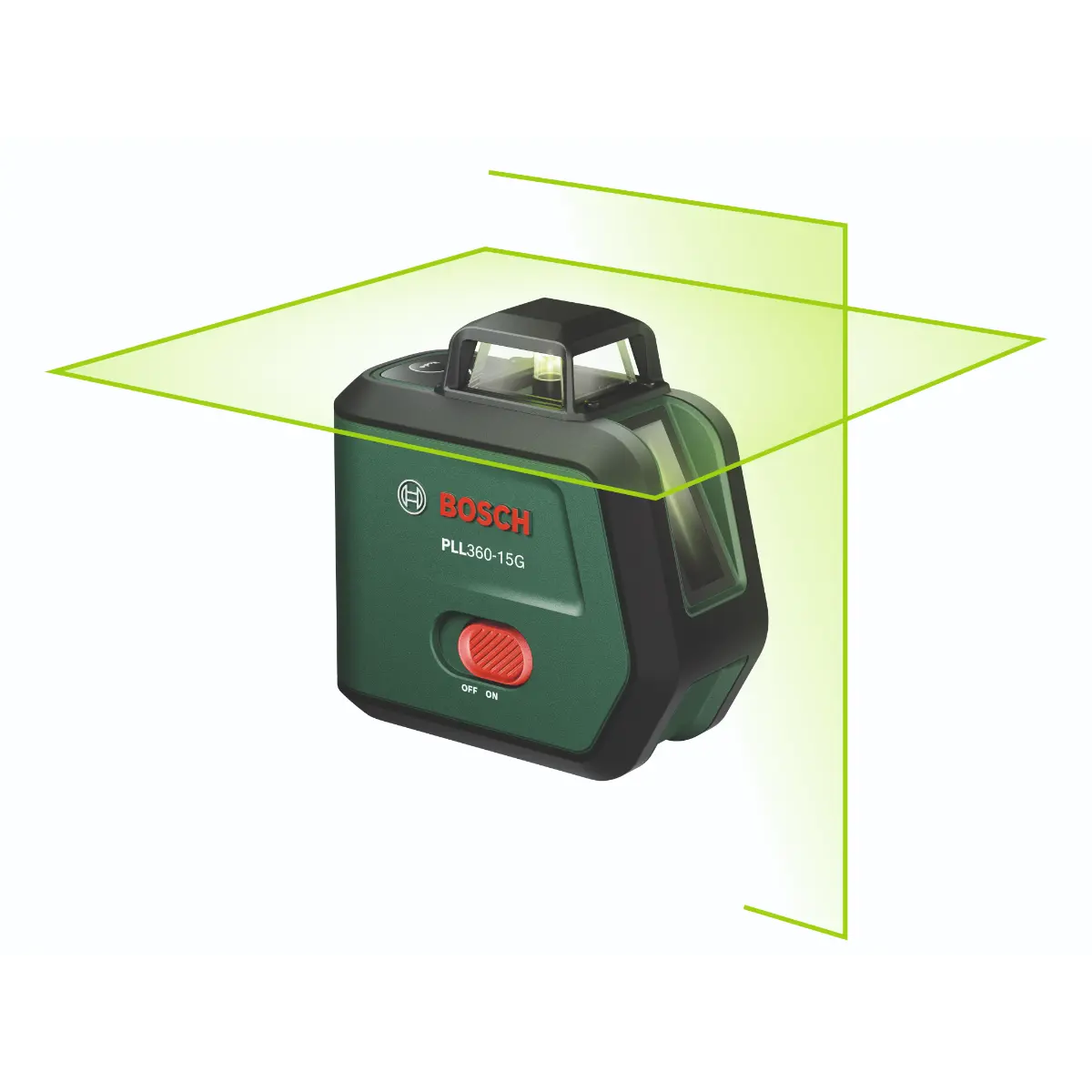 Bosch Kreuzlinien-Laser PLL360-15G, 1 x Akku BA 3.6V 2.0Ah