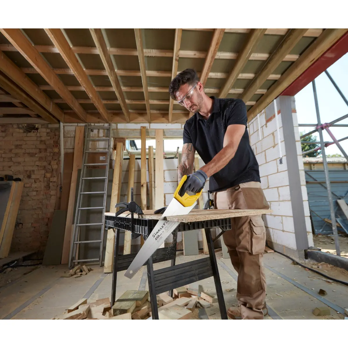 STANLEY Tradecut Holzsäge 18 Zoll / 450 mm 8 TPI