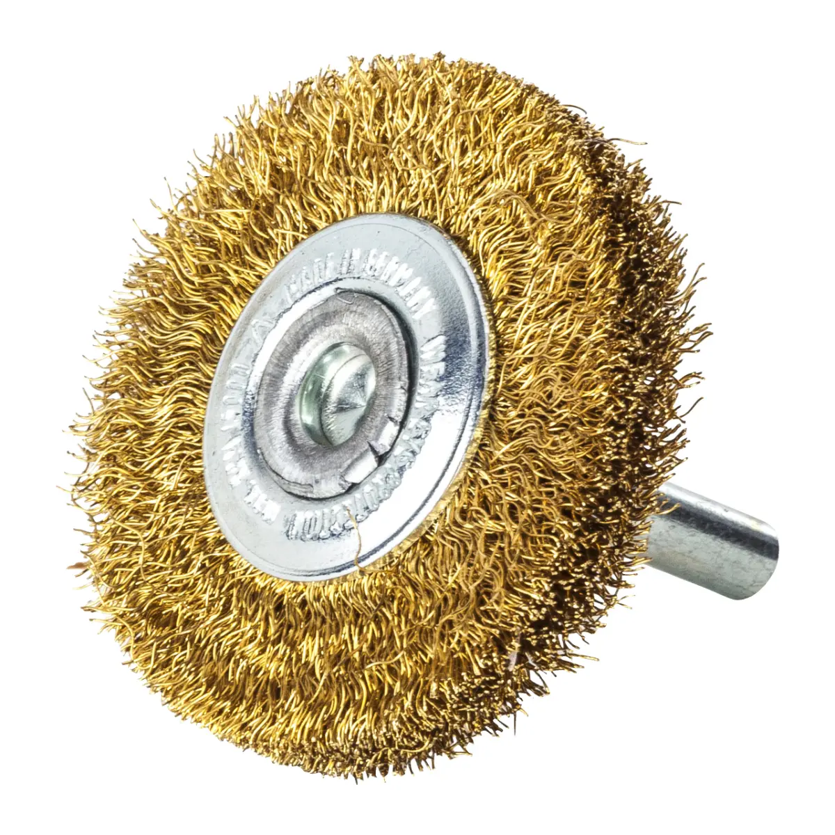 Milwaukee Rundbürste für Geradschleifer, gewellt, Messing 70 x 12 x 0,2 mm, 6 mm Schaft