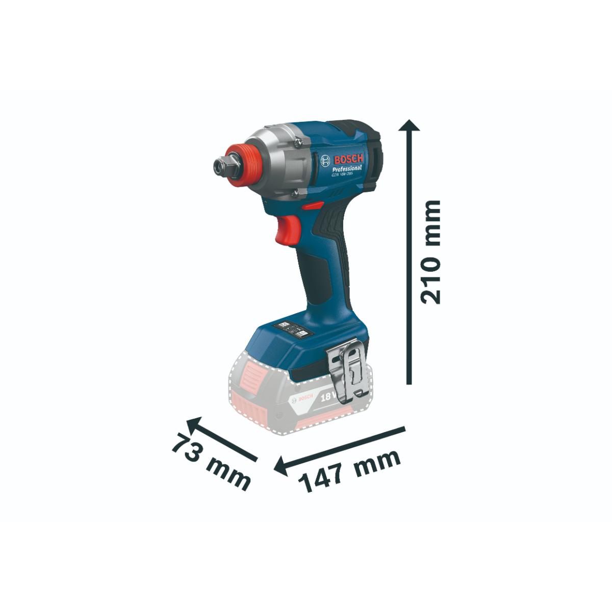 Bosch Werkzeug-Set: GDX 18V-285 + 2x GBA 5.0Ah + GAL + 31-tlg. Bit-Set in L-BOXX
