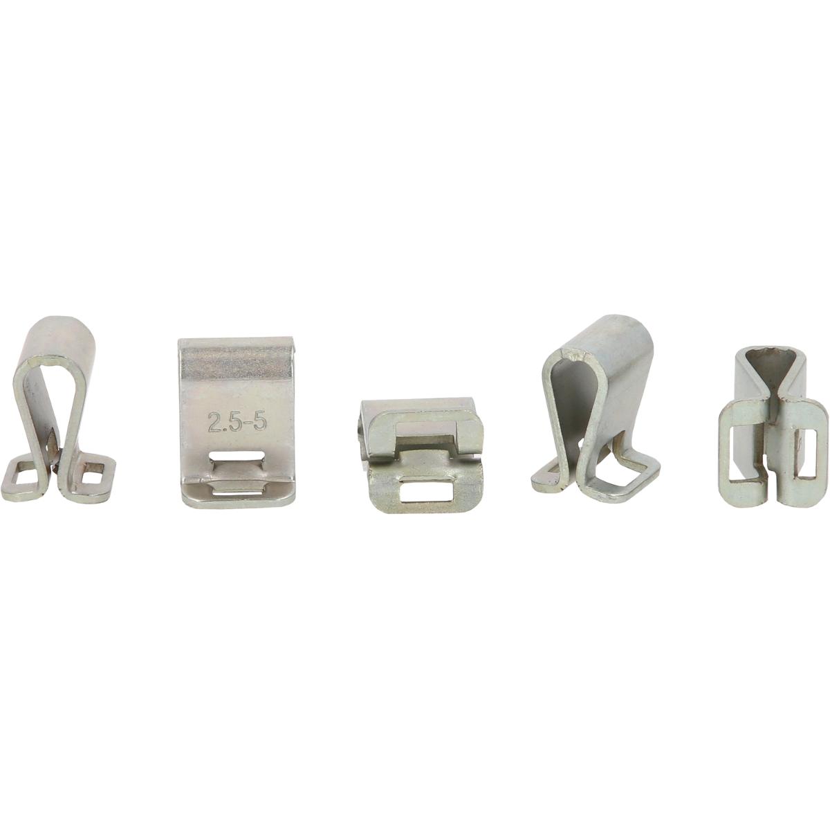 118.0097KS KS Tools Fixierklammern-Satz, 2,5-5 mm, 5-tlg