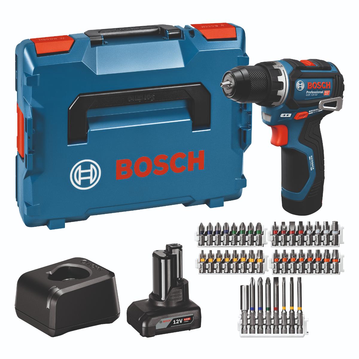 Bosch Akku-Bohrschrauber GSR 12V-32, 1x GBA 12V 2.0Ah, 1x GBA 12V 4.0Ah, L-BOXX Bosch Akku-Bohrschrauber GSR 12V-32, 1x GBA 12V 2.0Ah, 1x GBA 12V 4.0Ah, L-BOXX