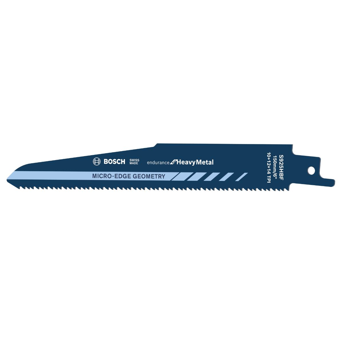Bosch Säbelsägeblatt S 925 HBF, Endurance for Heavy Metal, 5er-Pack