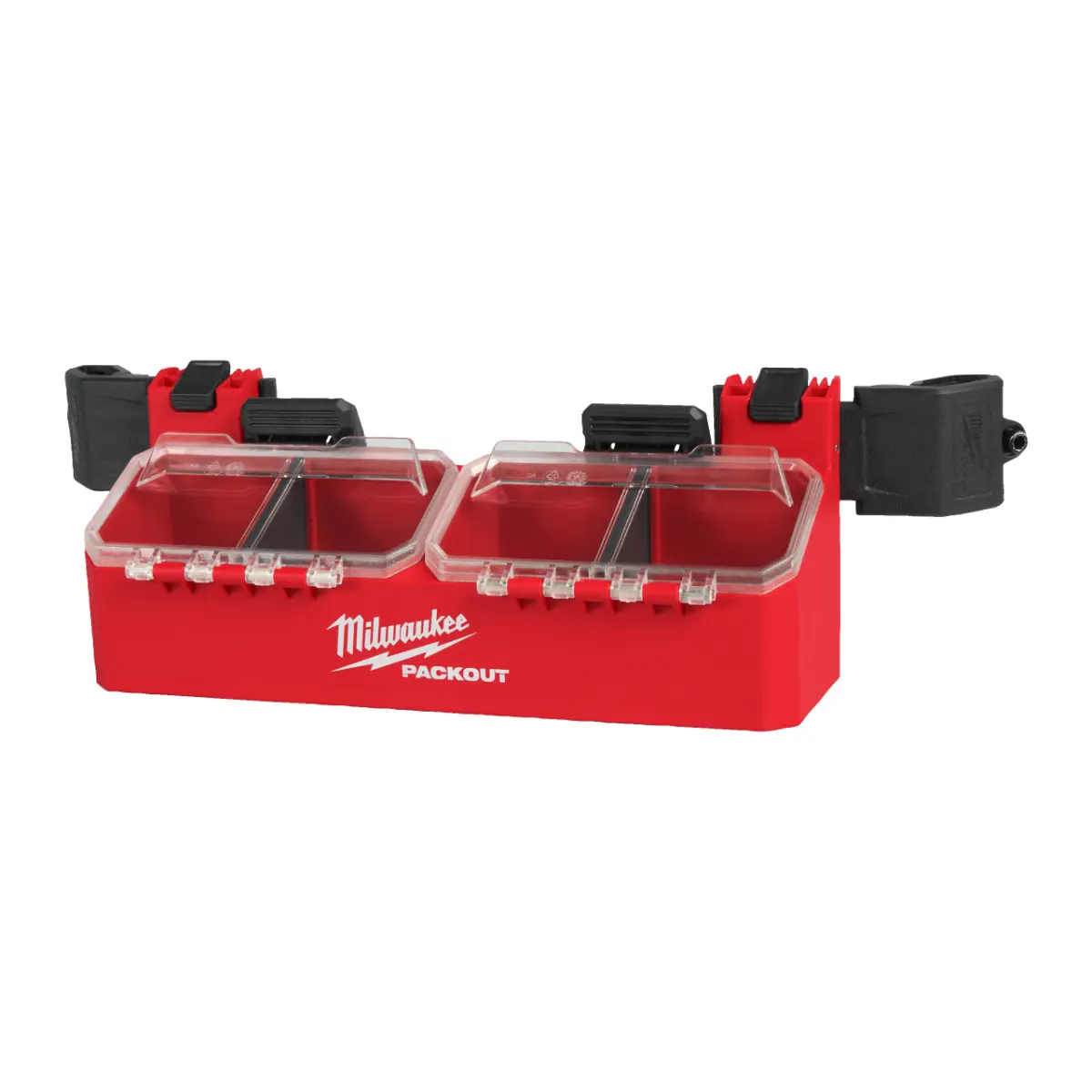 Milwaukee PACKOUT Seitenhalterung mit 2 Fächern und Deckel für PACKOUT Koffer
