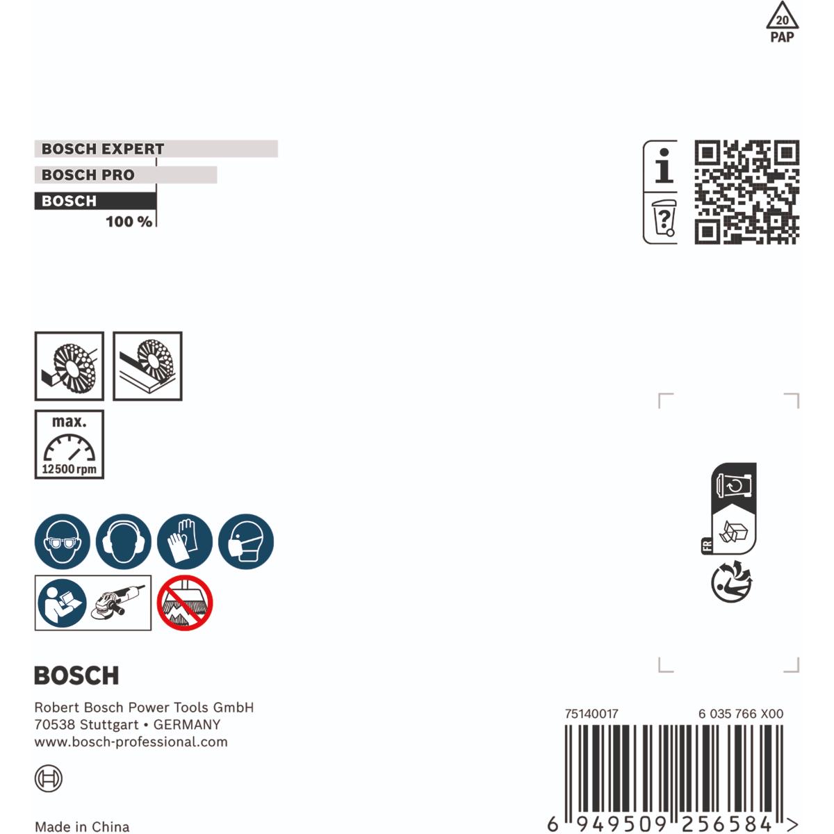 Bosch Metal clean Kegelbürste, 100 x 0,5 mm, M14, gewellt