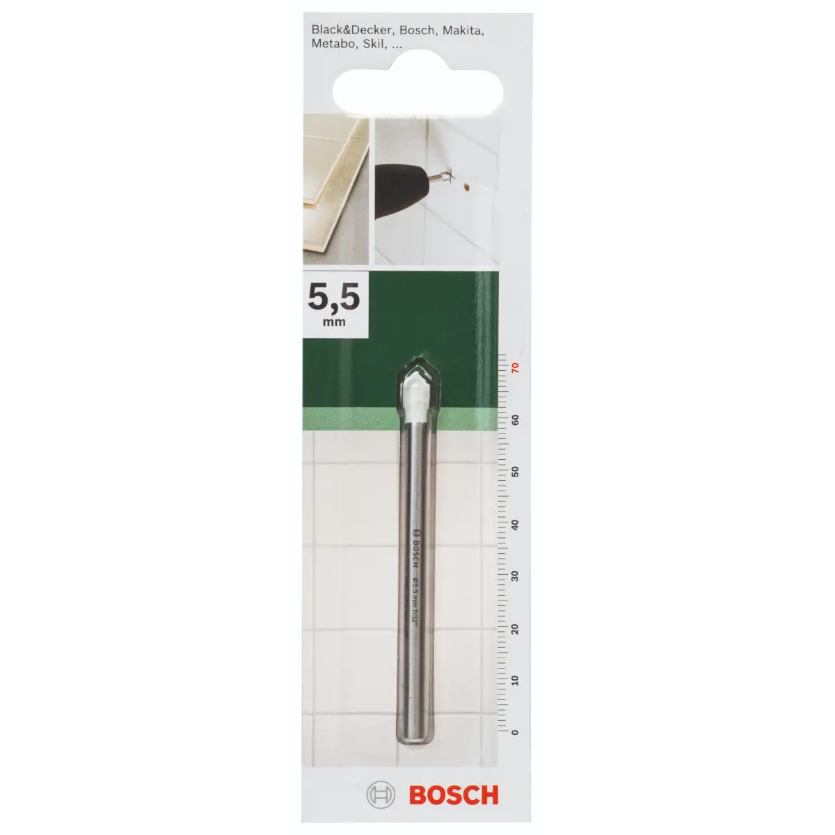 Bosch Fliesenbohrer D= 5,5 mm, L= 70 mm