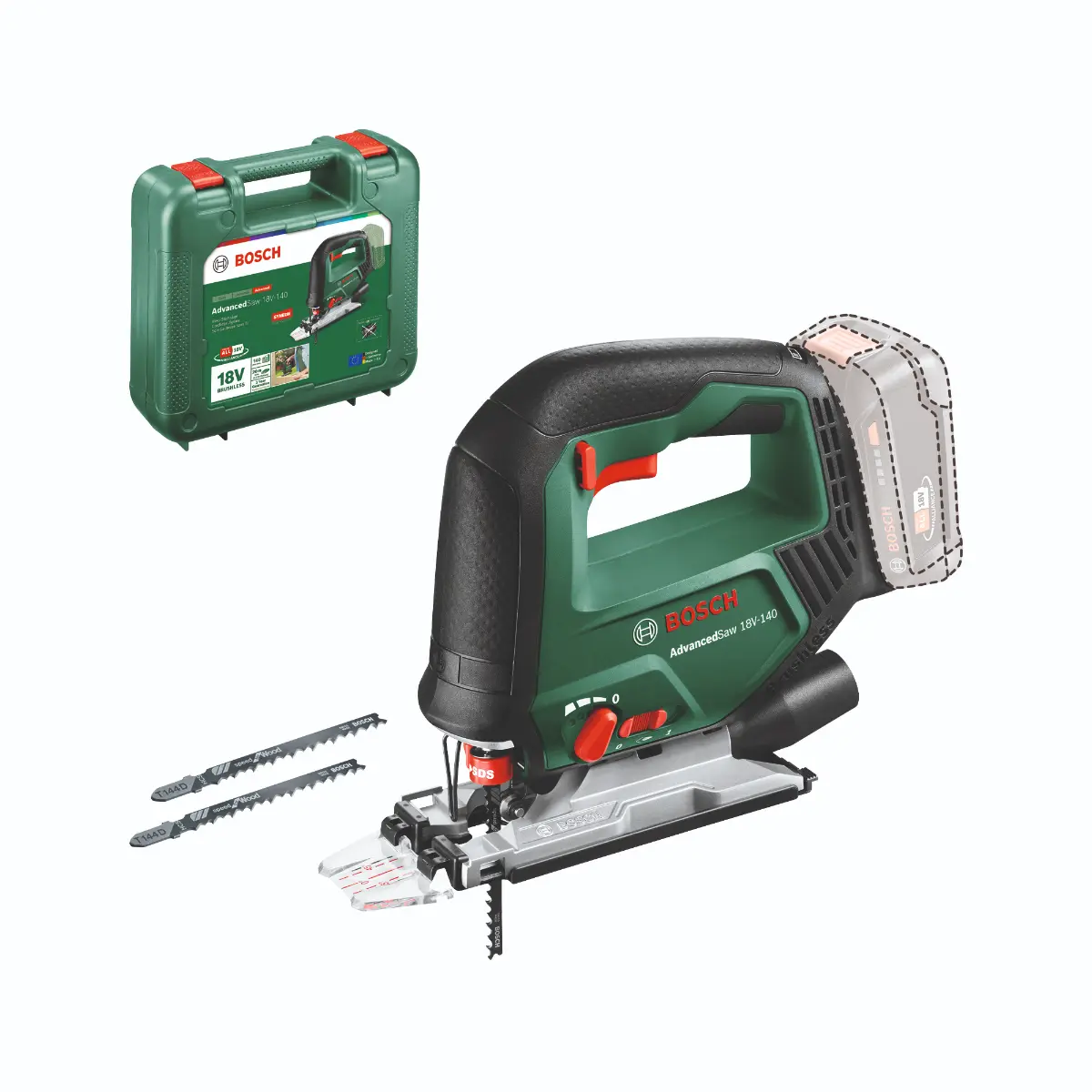 Bosch Akku-Stichsäge AdvancedSaw 18V-140
