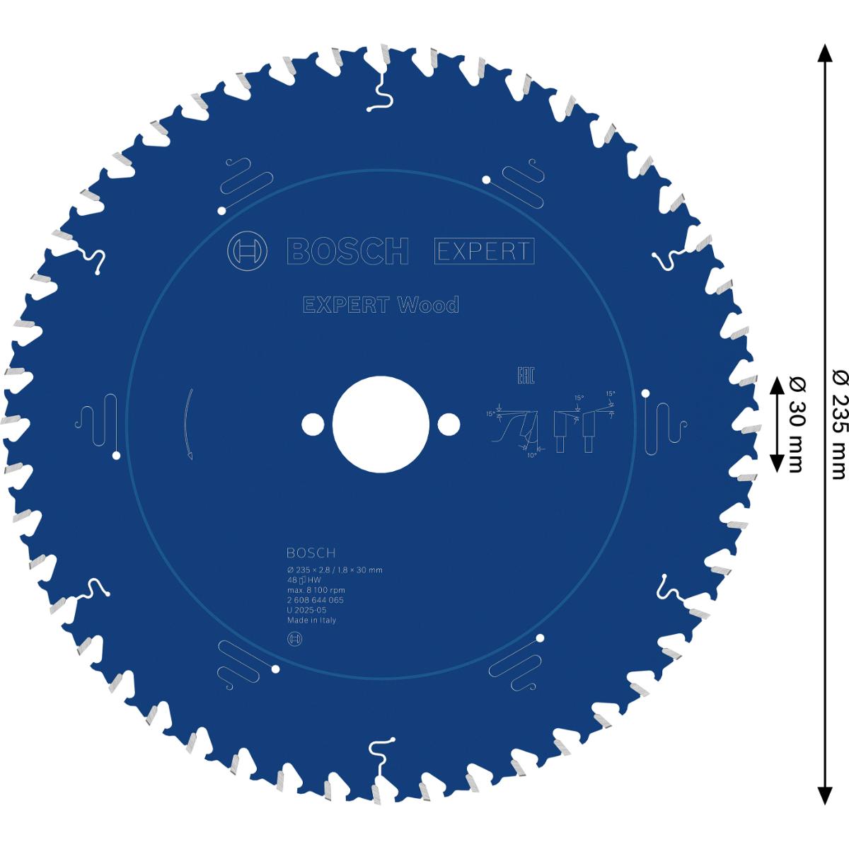 Bosch Kreissägeblatt Expert for Wood ø 235 mm