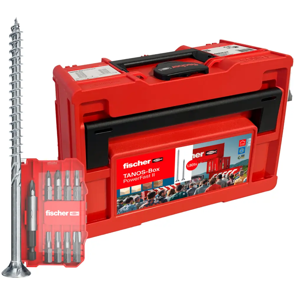 Fischer Aktion 2025 - Sortimentsbox Spanplattenschrauben PowerFast II Tanos-Box M173