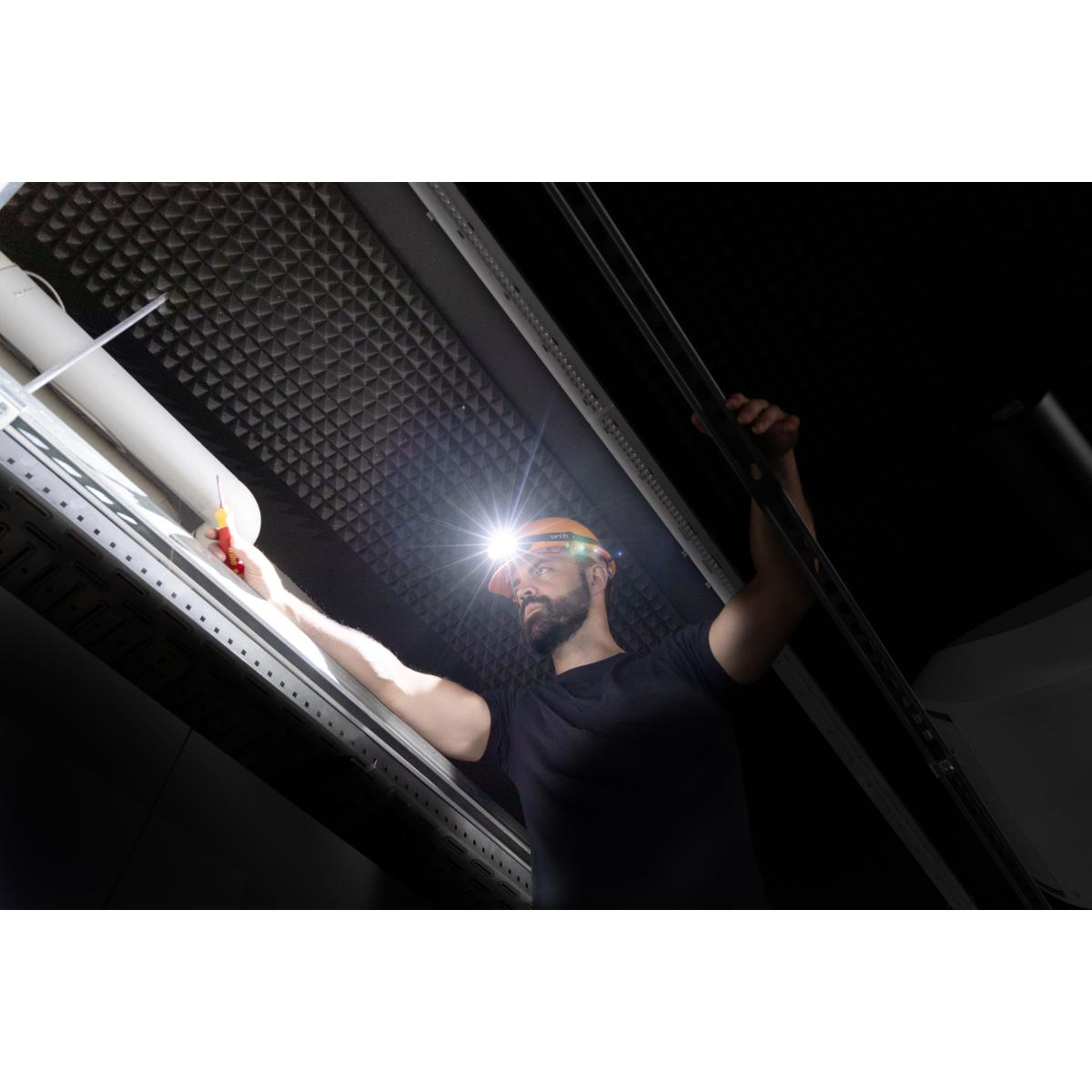 Wiha Stirnlampe 500 lm mit Bewegungssensor mit USB-C-Ladekabel