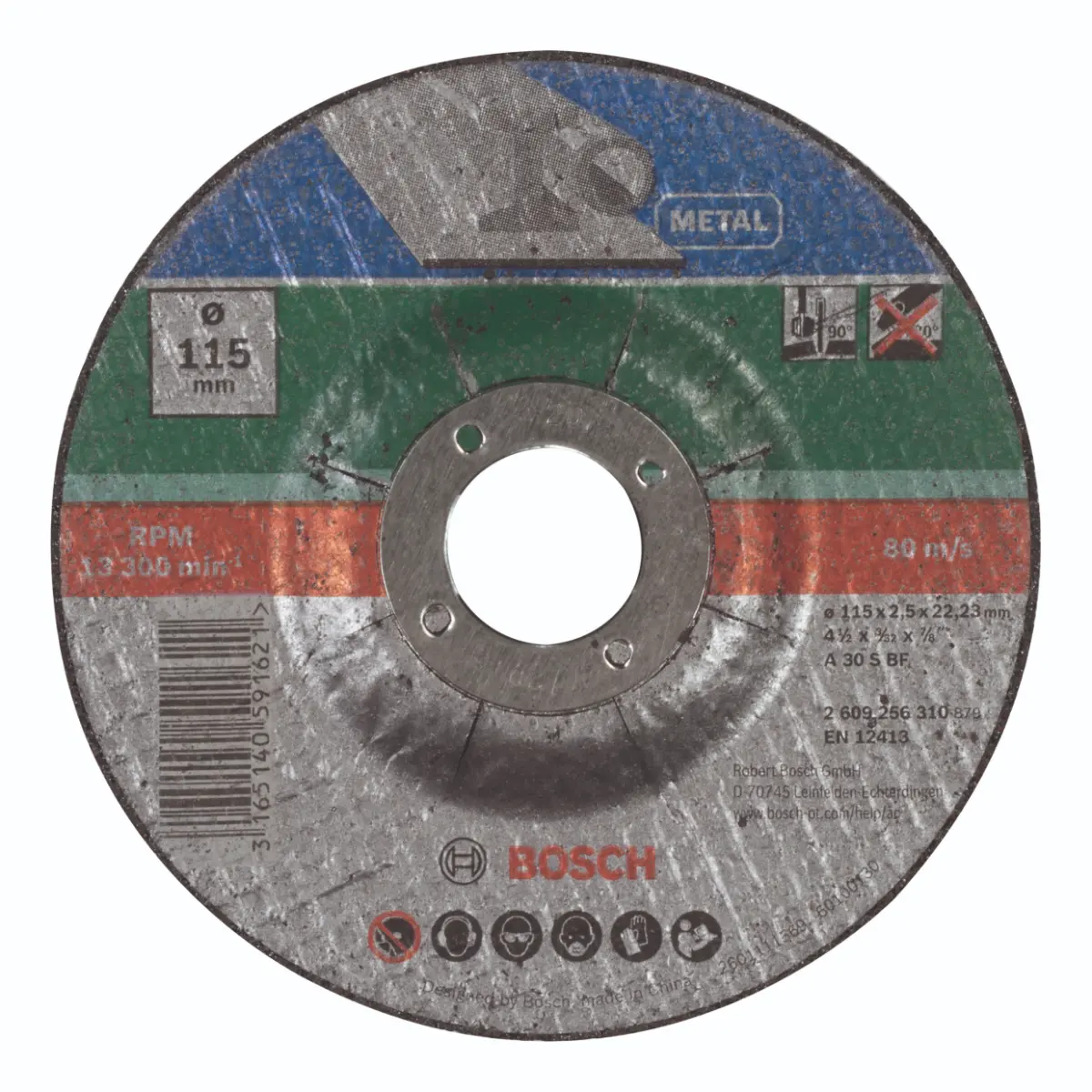 Bosch Trennscheibe gekröpft, Metall D= 115 mm