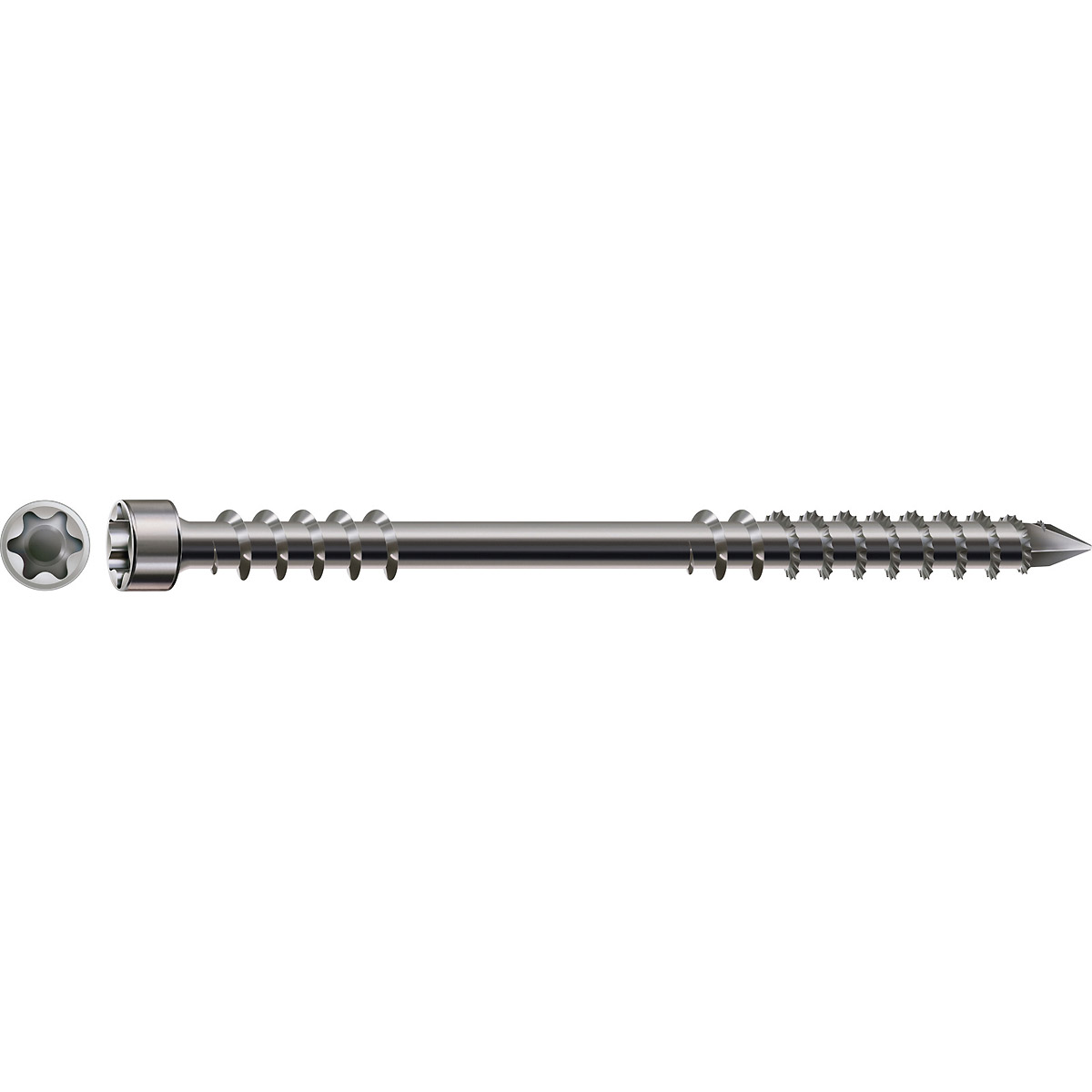 SPAX Terrasse A4 Zylinderkopf T-Star Plus T40 Fixiergewinde Cut, 50 Stück