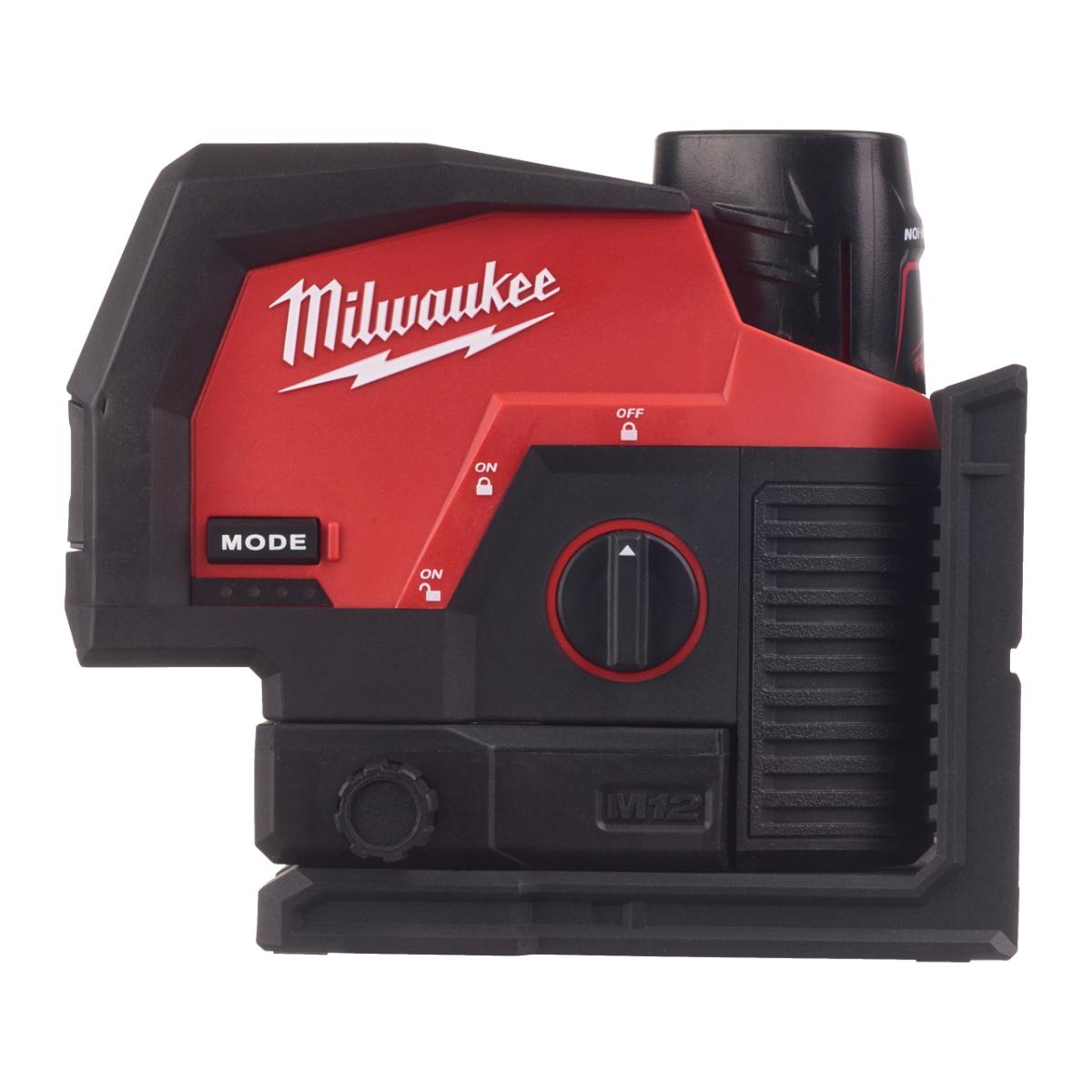 Milwaukee Kreuzlinienlaser mit Lotfunktion M12 CLLP-301C