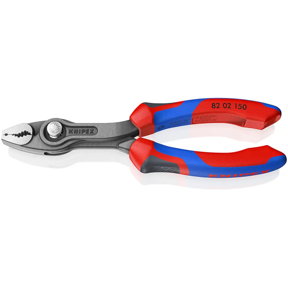 KNIPEX TwinGrip Front- und Seitengreifzange mit Comfort-Griffen grau atramentiert 150 mm