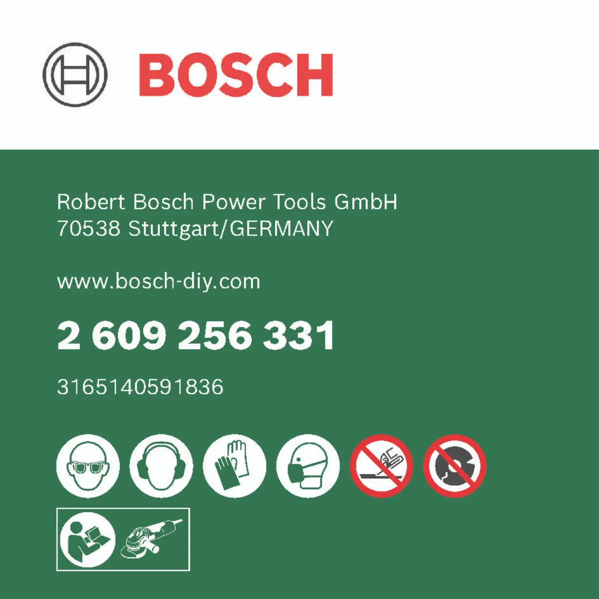 Bosch Trennscheibe gerade, Stein D= 230 mm