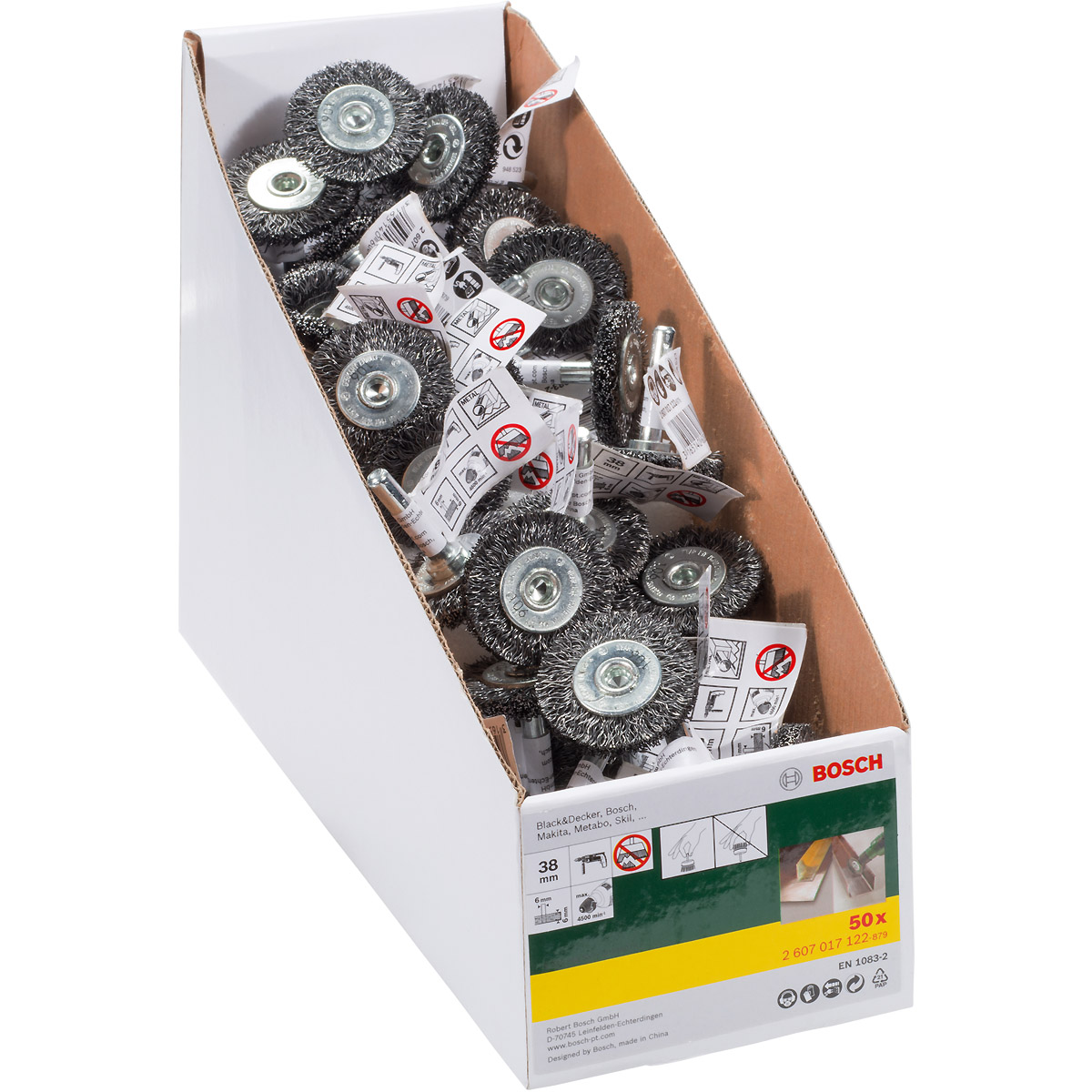 Scheibenbürste, 100 mm mit 6 mm Aufnahme Scheibenbürste, 100 mm mit 6 mm Aufnahme