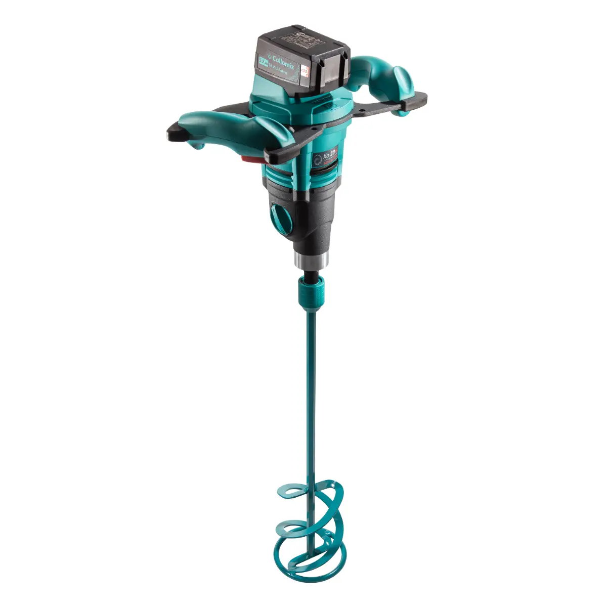 Collomix Akku-Handrührwerk Xo 20 NC mit WK 140 HF mit 2x Akku und Ladegerät