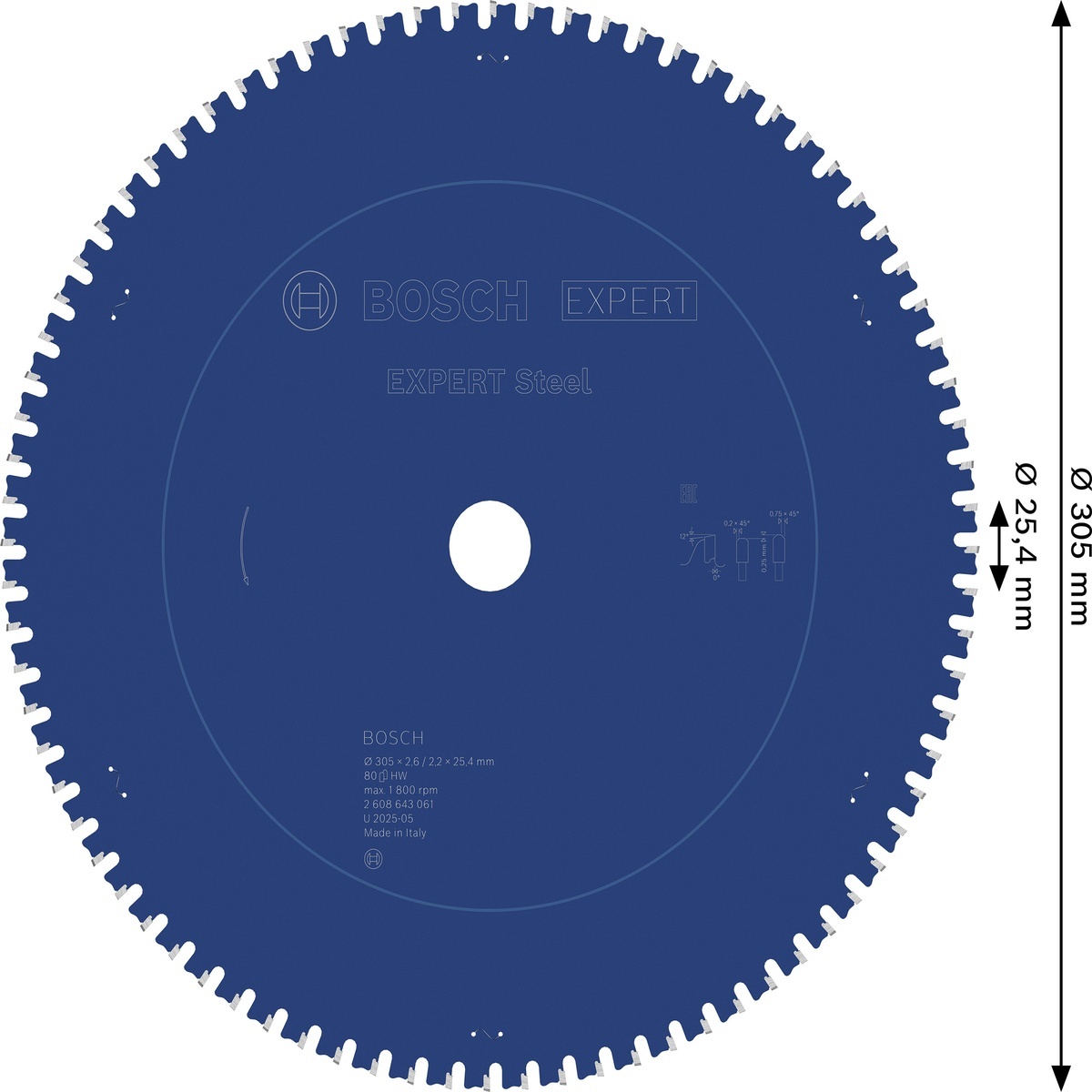 Bosch Kreissägeblatt Expert for Steel