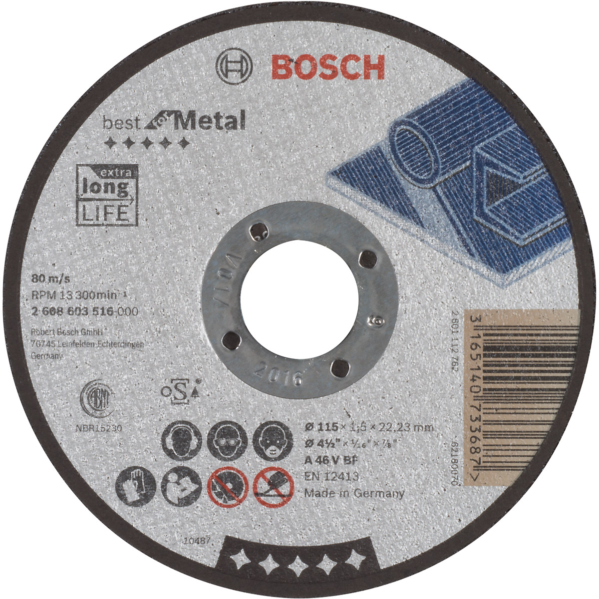 Bosch Trennscheibe gerade Best for Metal A 46 V BF