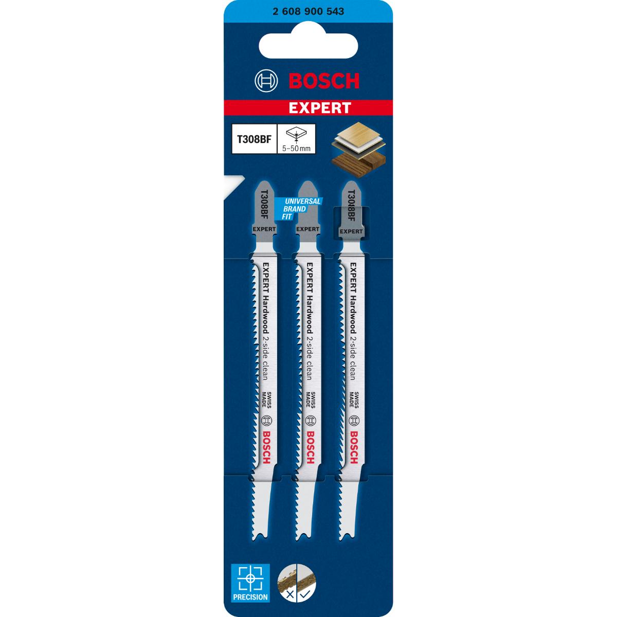 Bosch EXPERT ‘Hardwood 2-side clean’ T 308 BF Stichsägeblatt