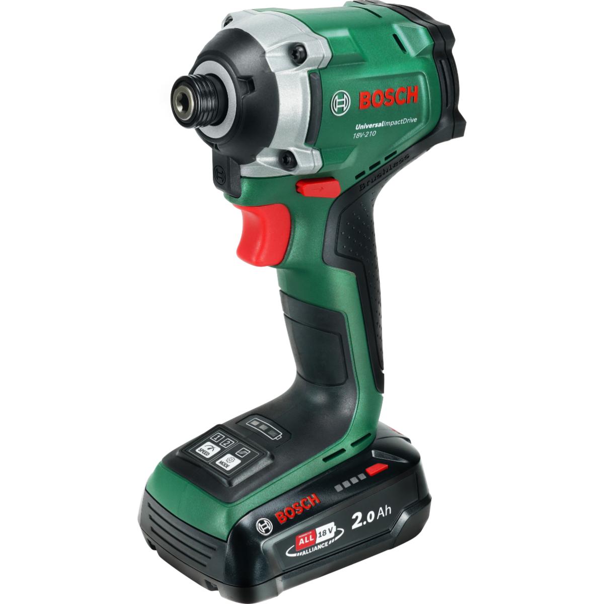 Bosch Schlagschrauber UID 18V-210, 1 x Akku PBA 18V 2.0Ah, Handwerkerkoffer