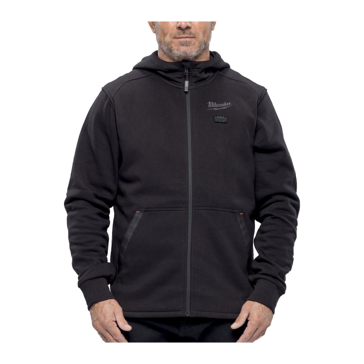 Milwaukee M12 HHBL5-0 12 V Akku-Heiz-Kapuzenpullover Herren schwarz, ohne Akku und Ladegerät
